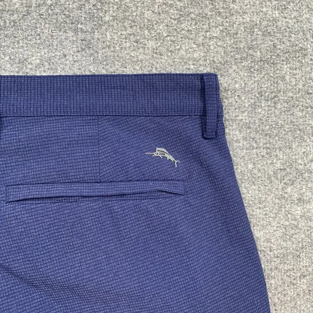 Tommy Bahama Shorts Mens 36 Deep Blue Chip Shot IslandZone Lightweight Stretch